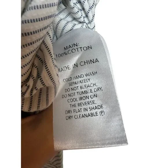 Acler Pinstripe Ruched High Lo Dress Sz. 2 US - Picture 11 of 12